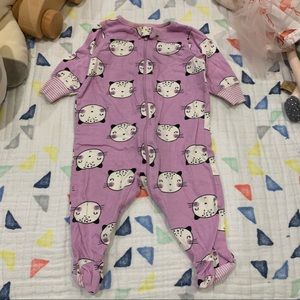 Gerbers cat zip onesie, 0-3m